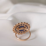 One-Of-A-Kind Oval Bi-Coloured Sapphire Band