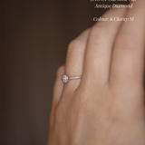 Finished: Diamond Solitaire with an 0.61 CT Antique Diamond