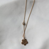 Petite GAIA Diamond Necklace Lock and Chain