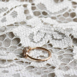 Edith Ring 1.0 CT with Champagne Diamonds