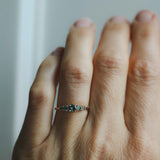 Elise Ring med Olivgröna Safirer
