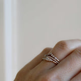 Jade Petite Wave Half Ring