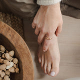 Tåring i äkta guld med diamanter