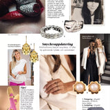 Valerie Cocktailring i Vitguld