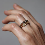 Jade Petite Ring with Black Diamonds