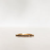 Jade Petite Ring with Black Diamonds