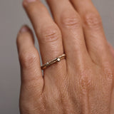 Jade Petite Ring Med Chokladdiamanter