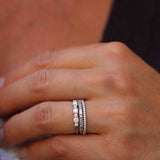 Amelia’s Minimalistic Baguette Brilliant Diamond Band - Top Covered
