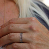 Amelia’s Minimalistic Baguette Brilliant Diamond Band - Top Covered