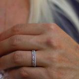 Amelia’s Minimalistic Baguette Brilliant Diamond Band - Top Covered