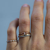 Lily Fallen Drop Ring in Rose Gold