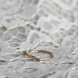 Marquise Diamond Triangle Ring