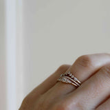 Marquise Diamond Triangle Ring