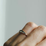 Elise Ring med Olivgröna Safirer