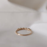 Mini Brigitte Ring with Emeralds and Diamonds