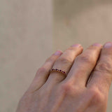 Mini Brigitte Ring med Rubiner