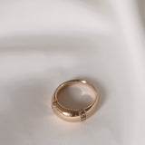 Nonna's Fat Dome Ring with Dark Chocolate Diamonds