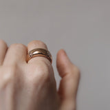 Nonna's Fat Dome Ring with Dark Chocolate Diamonds