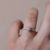 Solitaire Petite Sparkle Ring (0.40 CT - 0.80 CT)