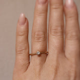 Tiny Solitaire Ring