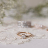 Vintage Style Solitaire Ring with Antique Diamond