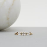 Finished: Hilda Ring with Olive Green Sapphires and Diamonds TWVS