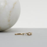 Hilda Ring with Olive Green Sapphires and Diamonds TWVS