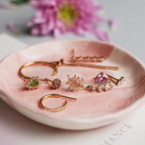 Tulum Diamond Leaf Earstud