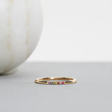 Finished: 24-Hour Auction! Rainbow Jade Petite Enough Ring