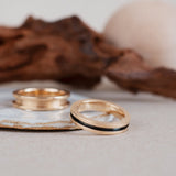 Black Gold Rim Ring