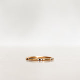 Three Dots Spread Around Ring with Black and White Diamonds