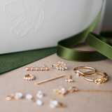 Tulum Diamond Leaf Earstud